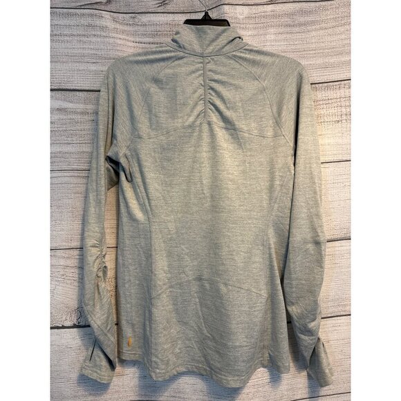 Lucy Long Sleeve Half Zip Ruched Thumbhole Pullover Size S - Picture 3 of 3